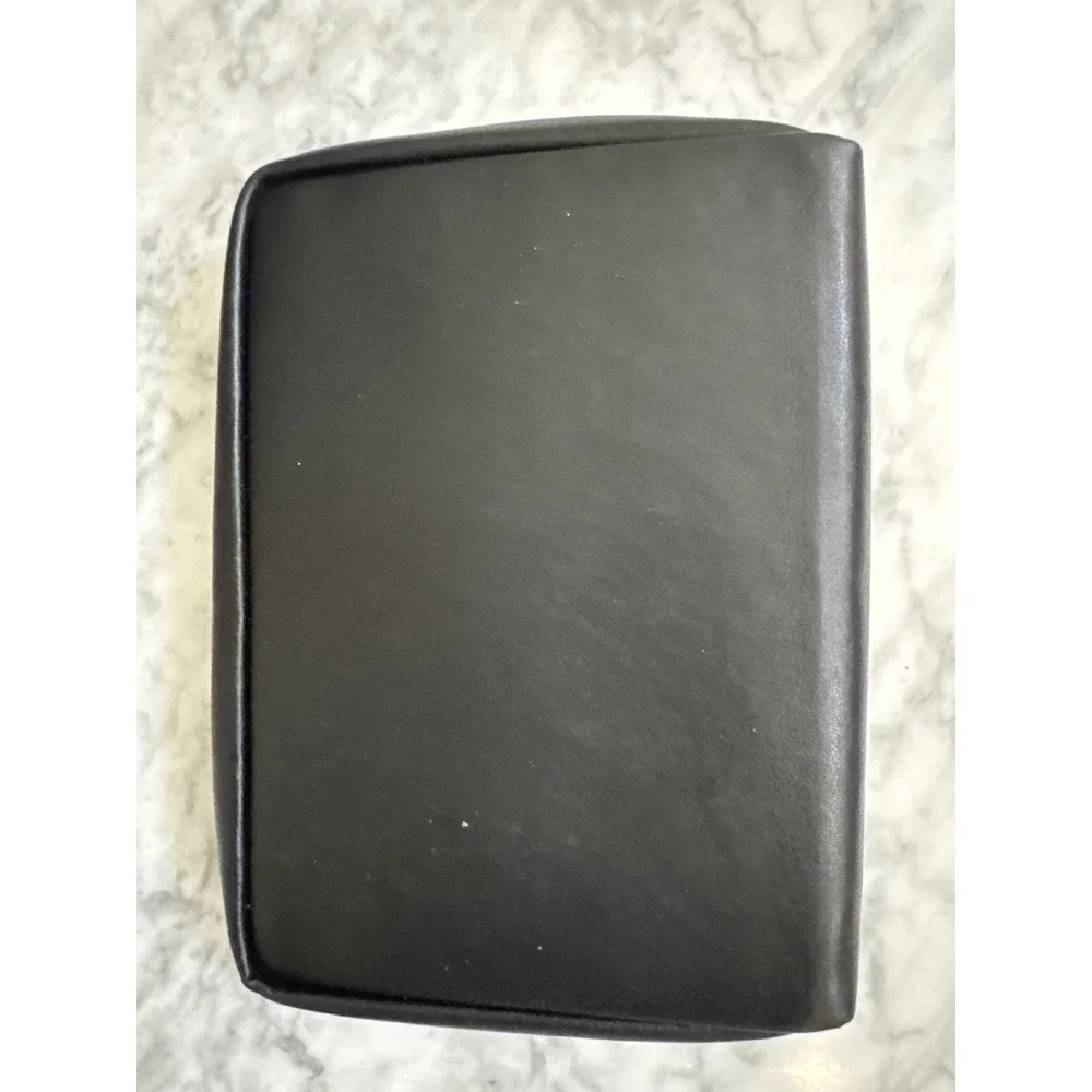 Mercedes-Benz Black Leather Zippered Travel Case Document Organizer Pouch 9.5x7